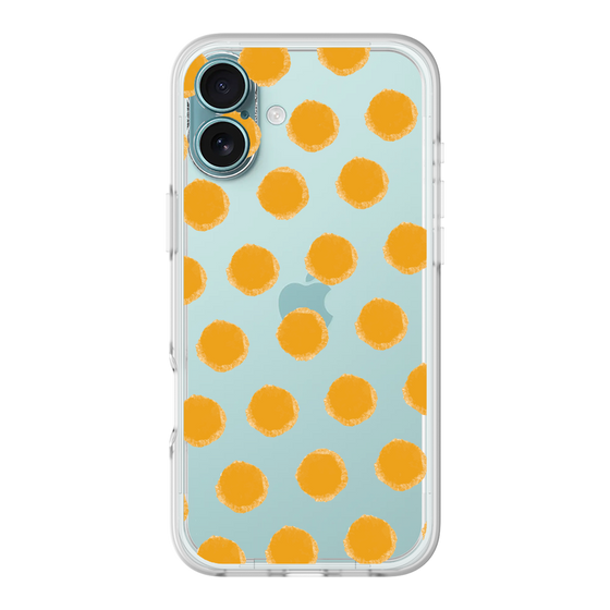 Slim Protection Premium Case［ Original - Favorite Color Polka Dots - Orange ］
