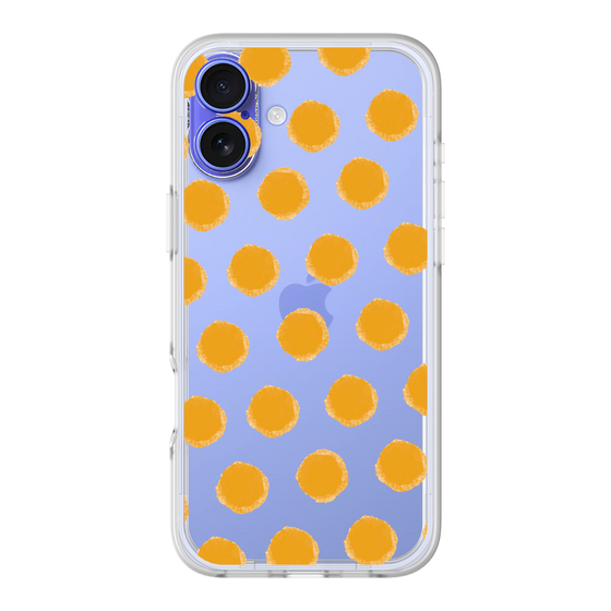 Slim Protection Premium Case［ Original - Favorite Color Polka Dots - Orange ］