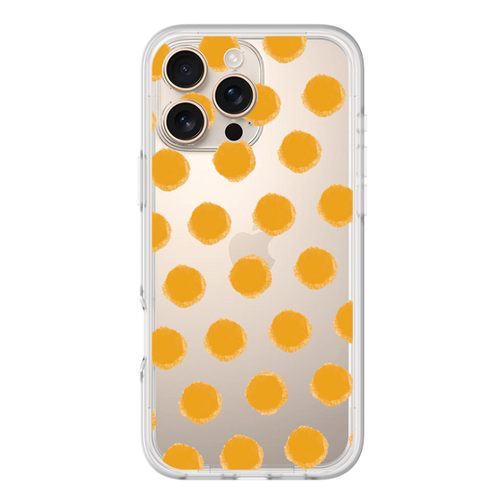 Slim Protection Premium Case［ Original - Favorite Color Polka Dots - Orange ］