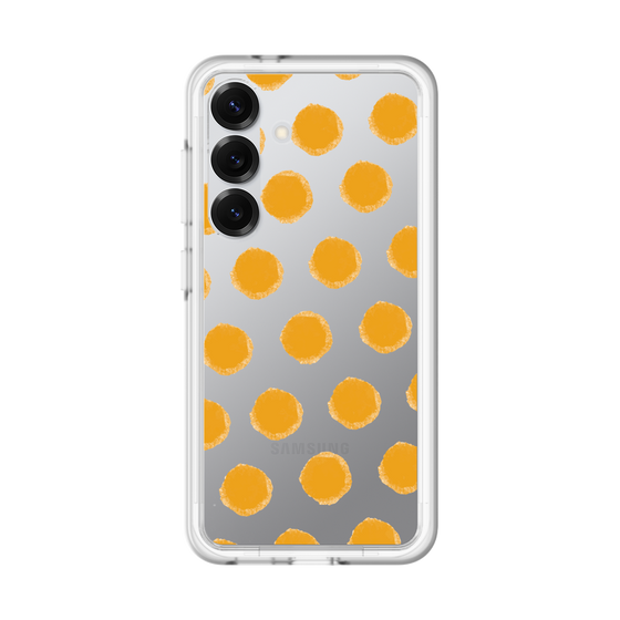 Slim Protection Premium Case［ Original - Favorite Color Polka Dots - Orange ］