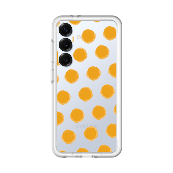 Slim Protection Premium Case［ Original - Favorite Color Polka Dots - Orange ］