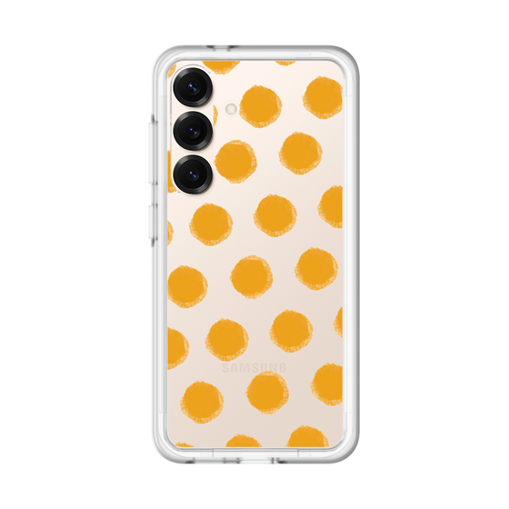 Slim Protection Premium Case［ Original - Favorite Color Polka Dots - Orange ］