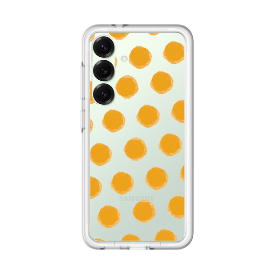 Slim Protection Premium Case［ Original - Favorite Color Polka Dots - Orange ］