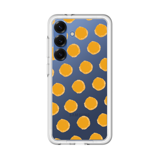 Slim Protection Premium Case［ Original - Favorite Color Polka Dots - Orange ］