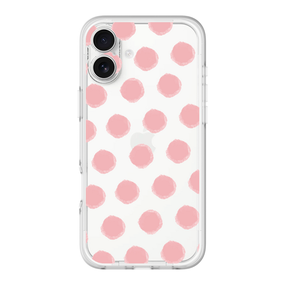 Slim Protection Premium Case［ Original - Favorite Color Polka Dots - Pink ］