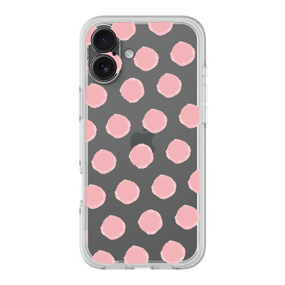 Slim Protection Premium Case［ Original - Favorite Color Polka Dots - Pink ］