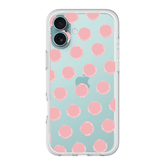 Slim Protection Premium Case［ Original - Favorite Color Polka Dots - Pink ］