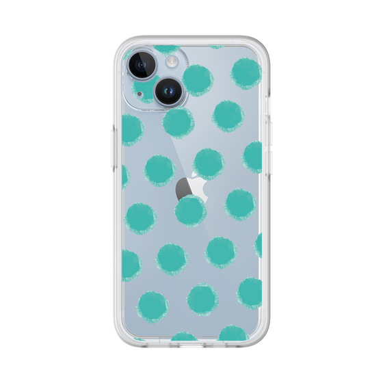 Slim Protection Premium Case［ Original - Favorite Color Polka Dots - Green ］