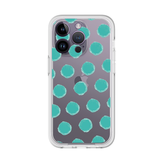 Slim Protection Premium Case［ Original - Favorite Color Polka Dots - Green ］
