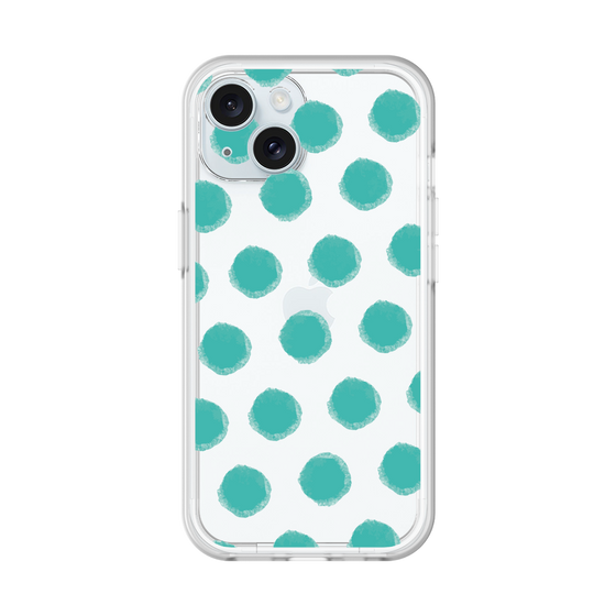 Slim Protection Premium Case［ Original - Favorite Color Polka Dots - Green ］
