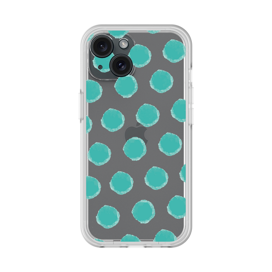 Slim Protection Premium Case［ Original - Favorite Color Polka Dots - Green ］