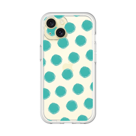 Slim Protection Premium Case［ Original - Favorite Color Polka Dots - Green ］