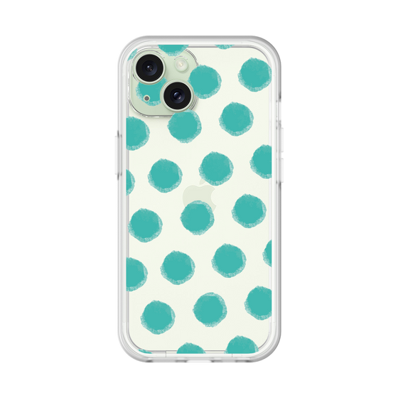 Slim Protection Premium Case［ Original - Favorite Color Polka Dots - Green ］