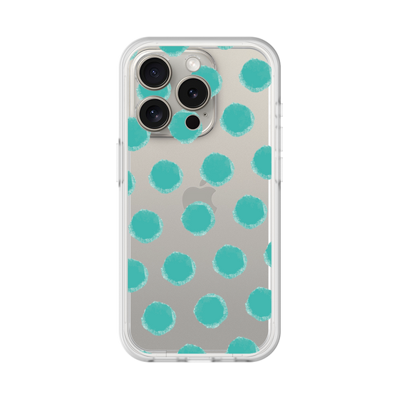 Slim Protection Premium Case［ Original - Favorite Color Polka Dots - Green ］