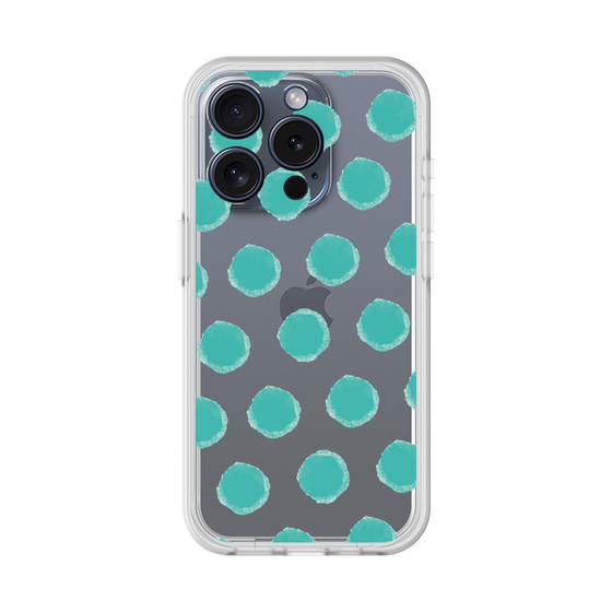 Slim Protection Premium Case［ Original - Favorite Color Polka Dots - Green ］