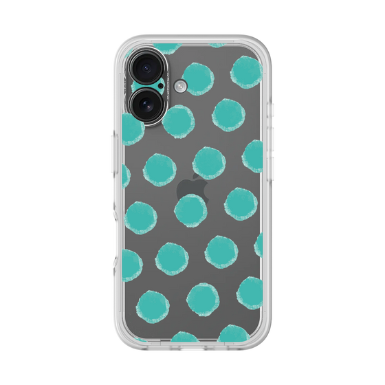 Slim Protection Premium Case［ Original - Favorite Color Polka Dots - Green ］