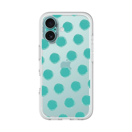 Slim Protection Premium Case［ Original - Favorite Color Polka Dots - Green ］