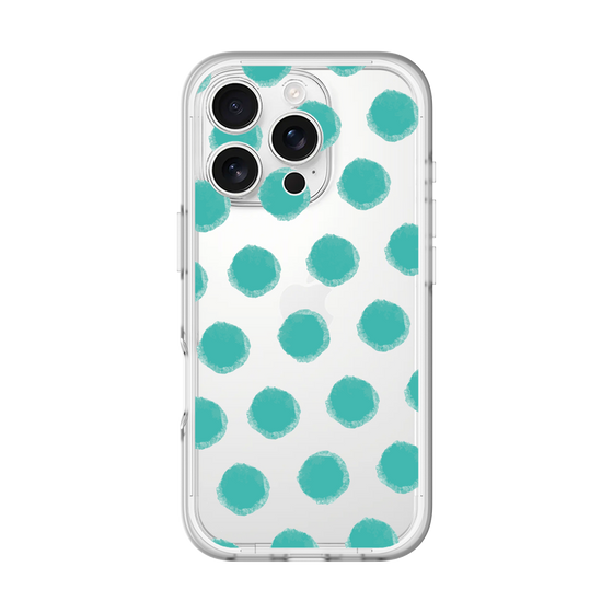 Slim Protection Premium Case［ Original - Favorite Color Polka Dots - Green ］