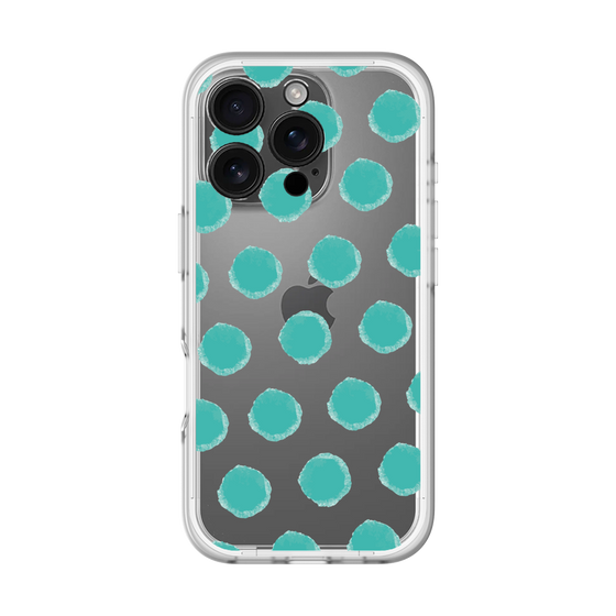 Slim Protection Premium Case［ Original - Favorite Color Polka Dots - Green ］