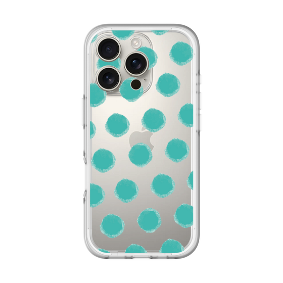 Slim Protection Premium Case［ Original - Favorite Color Polka Dots - Green ］
