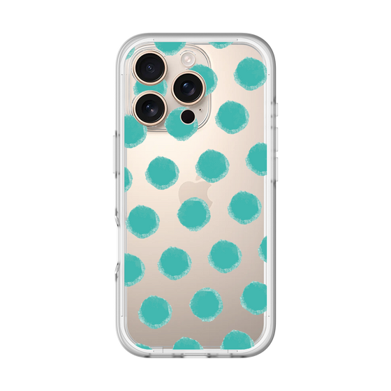Slim Protection Premium Case［ Original - Favorite Color Polka Dots - Green ］