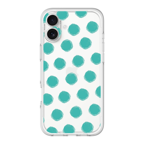 Slim Protection Premium Case［ Original - Favorite Color Polka Dots - Green ］