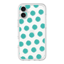 Slim Protection Premium Case［ Original - Favorite Color Polka Dots - Green ］