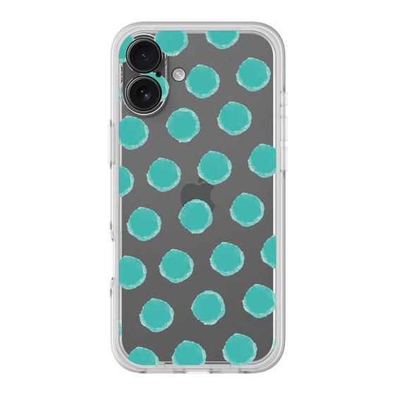Slim Protection Premium Case［ Original - Favorite Color Polka Dots - Green ］