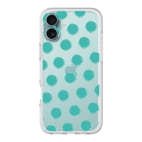 Slim Protection Premium Case［ Original - Favorite Color Polka Dots - Green ］
