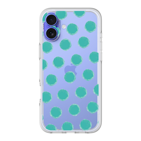 Slim Protection Premium Case［ Original - Favorite Color Polka Dots - Green ］