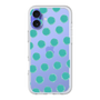 Slim Protection Premium Case［ Original - Favorite Color Polka Dots - Green ］