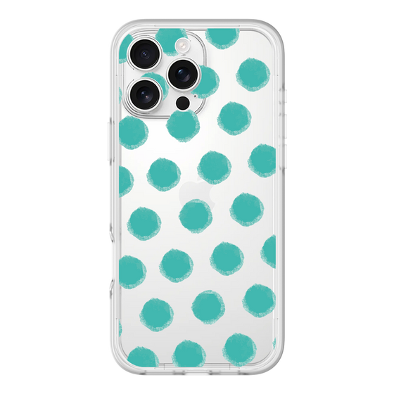 Slim Protection Premium Case［ Original - Favorite Color Polka Dots - Green ］