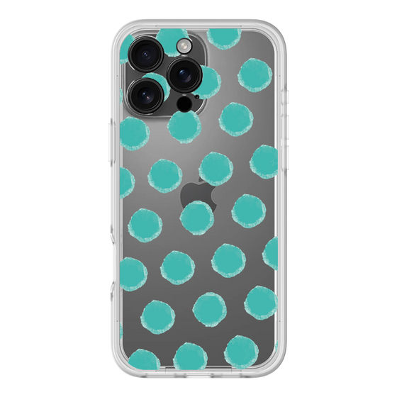 Slim Protection Premium Case［ Original - Favorite Color Polka Dots - Green ］