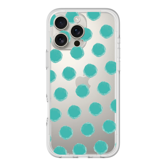 Slim Protection Premium Case［ Original - Favorite Color Polka Dots - Green ］