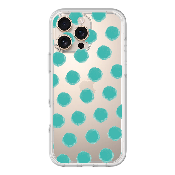 Slim Protection Premium Case［ Original - Favorite Color Polka Dots - Green ］