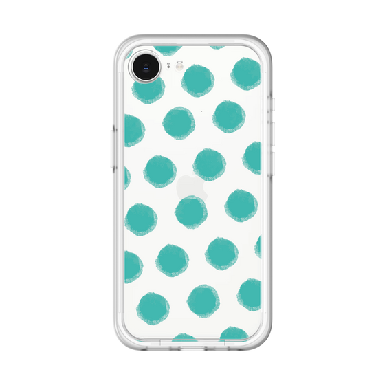 Slim Protection Premium Case［ Original - Favorite Color Polka Dots - Green ］
