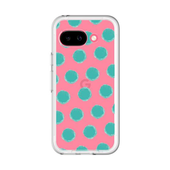 Slim Protection Premium Case［ Original - Favorite Color Polka Dots - Green ］