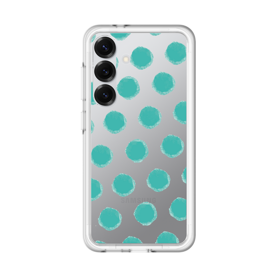 Slim Protection Premium Case［ Original - Favorite Color Polka Dots - Green ］