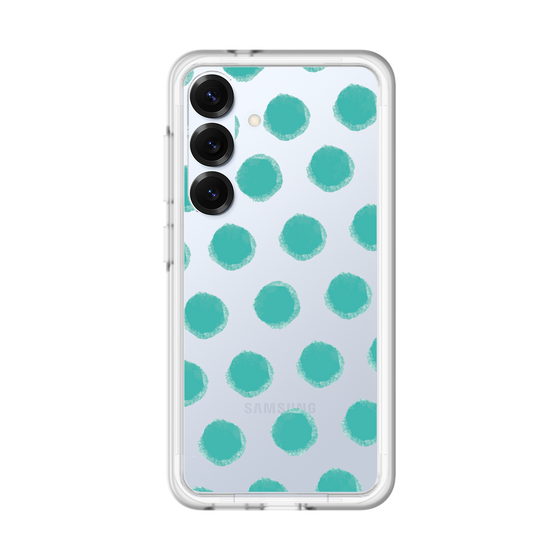 Slim Protection Premium Case［ Original - Favorite Color Polka Dots - Green ］