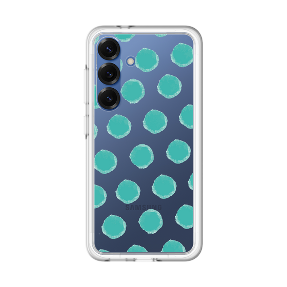 Slim Protection Premium Case［ Original - Favorite Color Polka Dots - Green ］