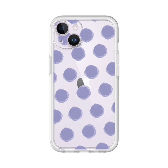 Slim Protection Premium Case［ Original - Favorite Color Polka Dots - Purple ］