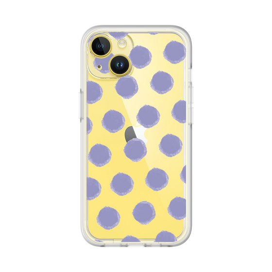 Slim Protection Premium Case［ Original - Favorite Color Polka Dots - Purple ］