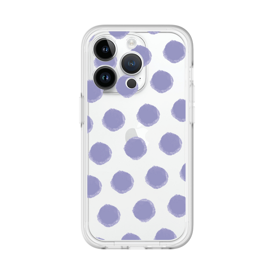 Slim Protection Premium Case［ Original - Favorite Color Polka Dots - Purple ］