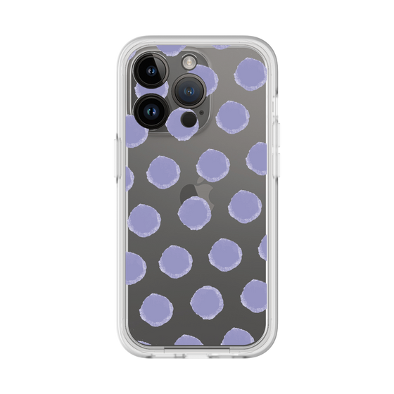 Slim Protection Premium Case［ Original - Favorite Color Polka Dots - Purple ］