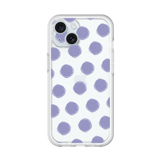 Slim Protection Premium Case［ Original - Favorite Color Polka Dots - Purple ］
