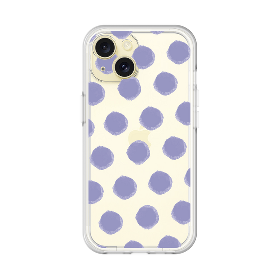 Slim Protection Premium Case［ Original - Favorite Color Polka Dots - Purple ］