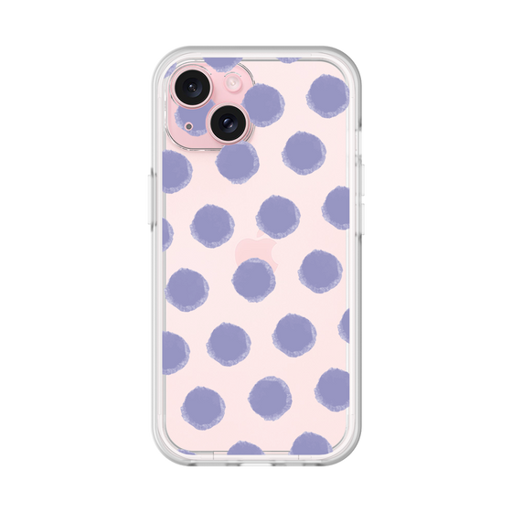 Slim Protection Premium Case［ Original - Favorite Color Polka Dots - Purple ］