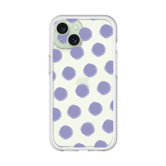 Slim Protection Premium Case［ Original - Favorite Color Polka Dots - Purple ］