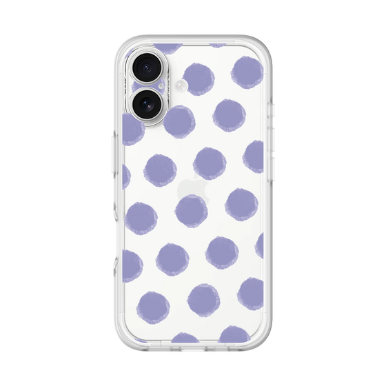 Slim Protection Premium Case［ Original - Favorite Color Polka Dots - Purple ］