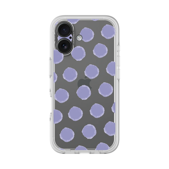 Slim Protection Premium Case［ Original - Favorite Color Polka Dots - Purple ］